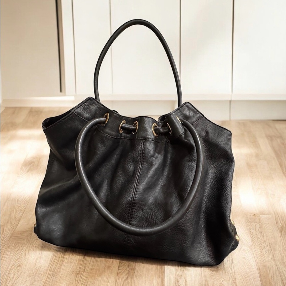 MICHAEL Michael Kors Black Leather Tote shoulder bag
